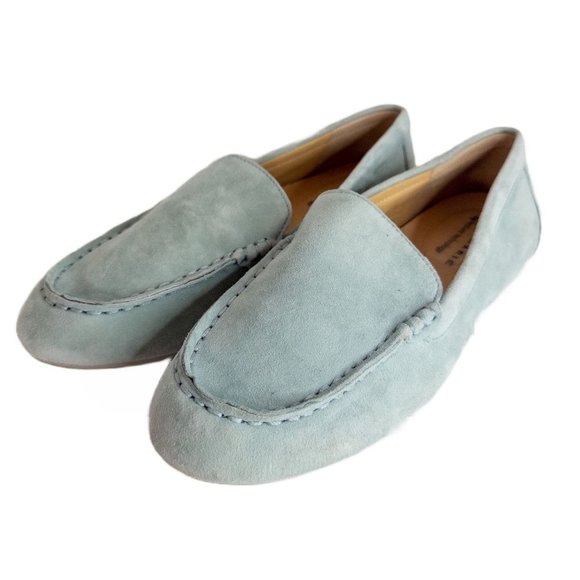 ALEX Marie Suede Mint Green Size 7.5 Padded Loafer EUC - Picture 2 of 7